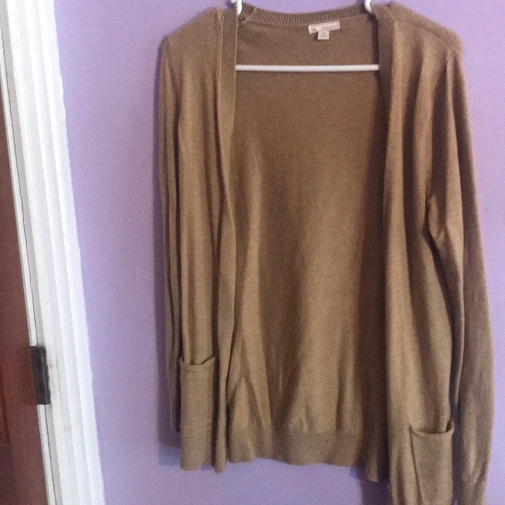 Tan cardigan